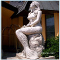 Statua della sirena di pietra per la decorazione del giardino